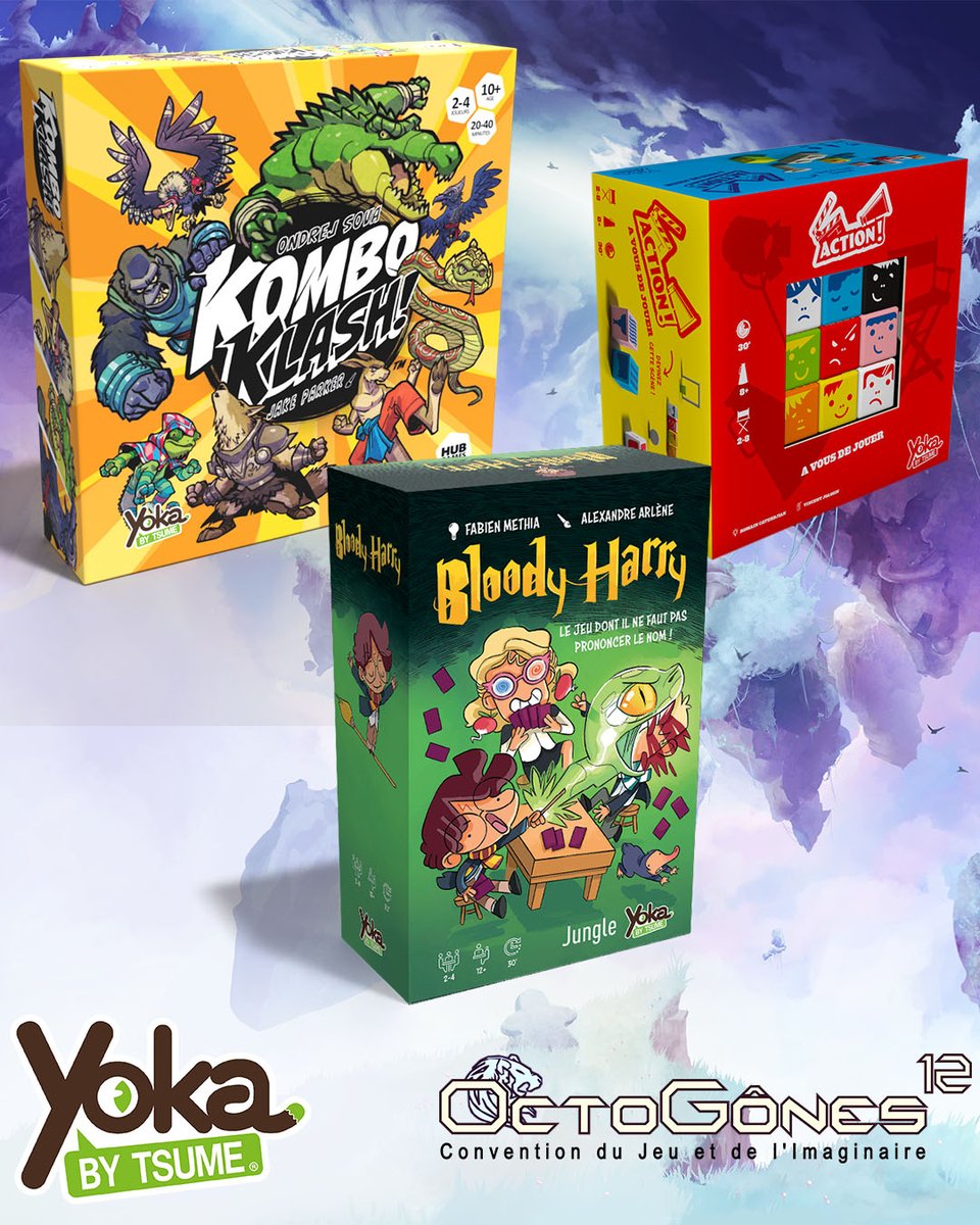 Rendez-vous ce week-end à la Convention OctoGônes !!
Au programme: Bloody Harry (qui concourt au prix Octogônes Tout Public) en présence de son auteur, Fabien Methia .
Mais également en exclu, nos prochaines sorties : Action et Kombo Klash !