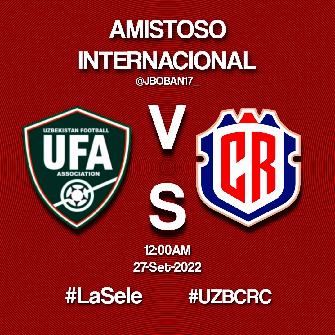 Hoy espero ver a <a href="/Brandon_l0/">Brandon Aguilera</a> titular.
#LaSele #UZBCRC
