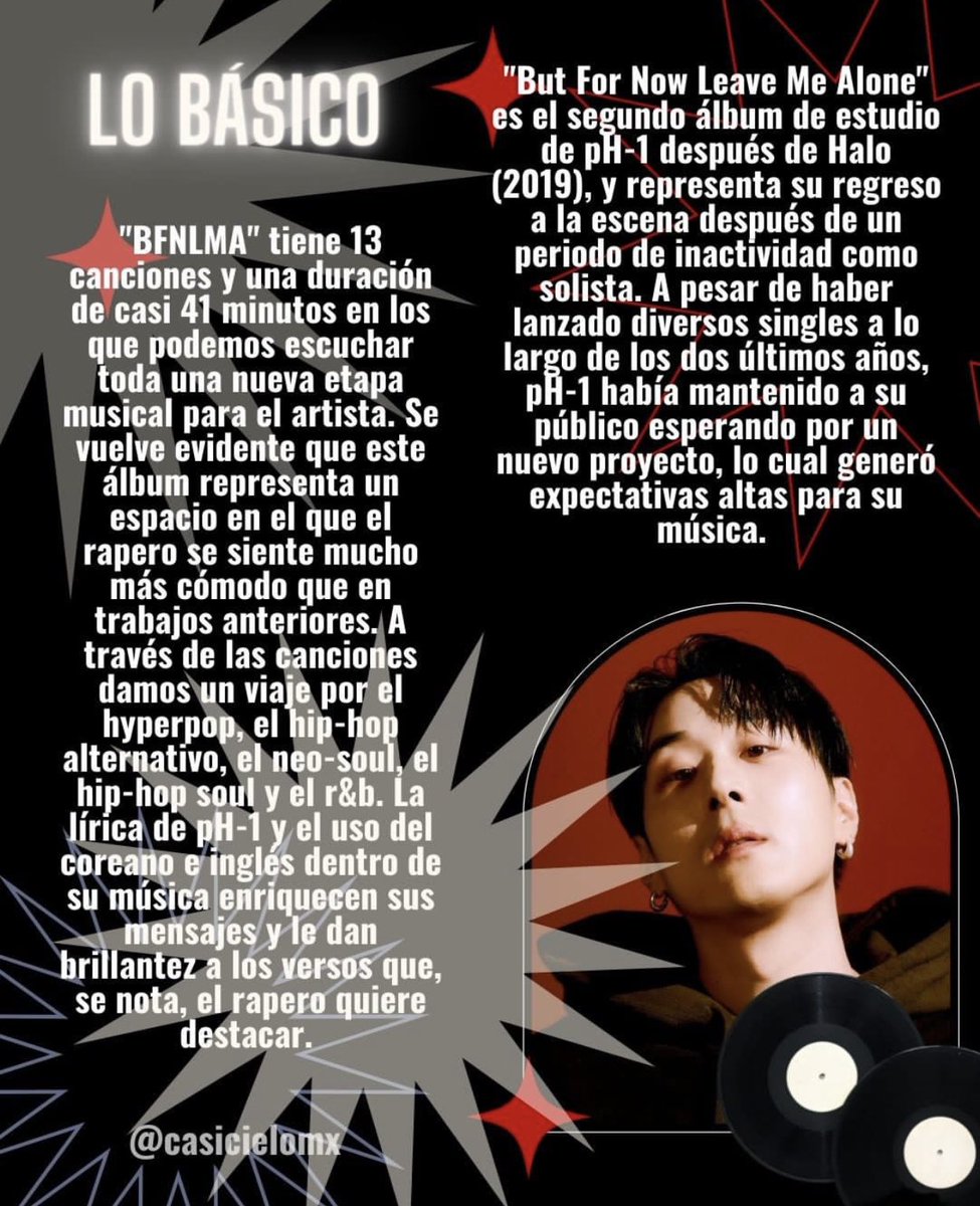 casicielomx's tweet photo. But For Now Leave Me Alone es lo último del rapero pH-1. Después de esperar un tiempo por su nuevo material, ¿cumplió las expectativas?#CCBri nos cuenta en su reseña🎧💫 ¡Léela en nuestro IG! 👉🏼https://t.co/Ez3xnc4Cmi https://t.co/g7akXzh9tl