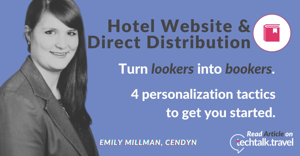 TechTalkTravel's tweet image. Read the full #article on Hotel Website &amp;amp; Direct Distribution authored by Emily Millman from @Cendyn  here 👉🏼bit.ly/3UAJLdr

#hotelwebsite #directdistribution #conversionoptimization