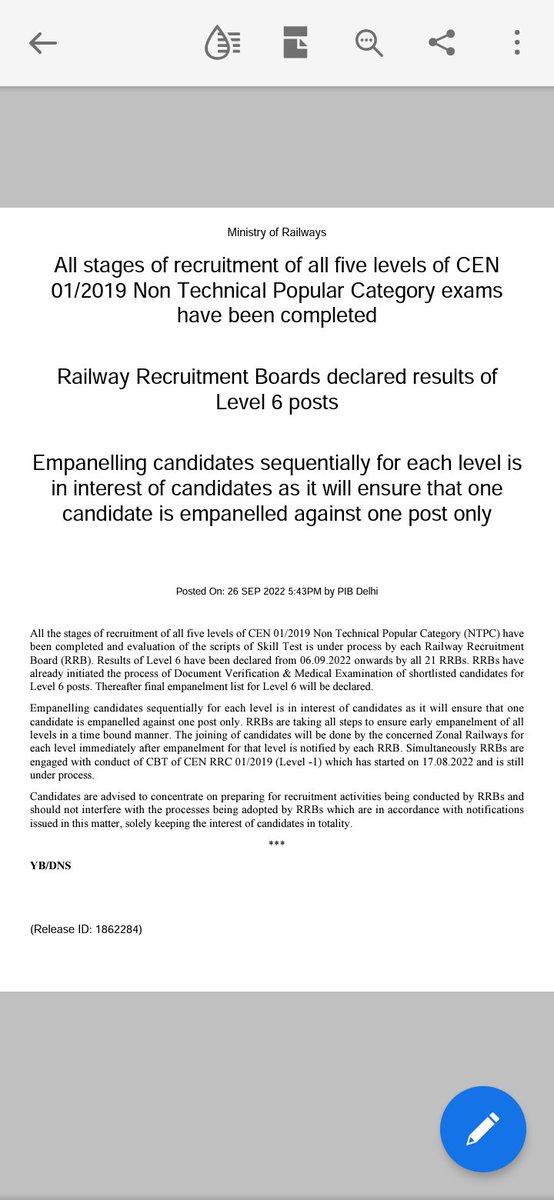 DeepakK37660925's tweet photo. #Railway_ruining_aspirants_life
rrb ntpc 2019 results???????????????????????????????????????????????? https://t.co/TXLmSkQg29