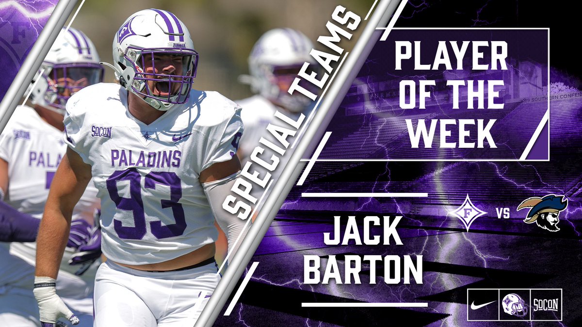 PaladinFootball's tweet photo. Players of the Week 👏

#FUAllTheTime I #EliteIsTheStandard https://t.co/OZyOV74uZ0