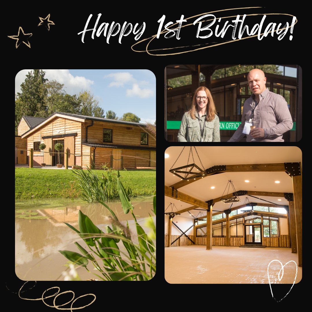 ⭐️VALLEYSIDE BARN IS 1!⭐️What a year it has been! We've thoroughly enjoyed hosting many weddings &amp; it seemed an appropriate moment to thank everyone who has supported us especially all our couples who have trusted us with one of the most important and memorable days. THANK YOU!