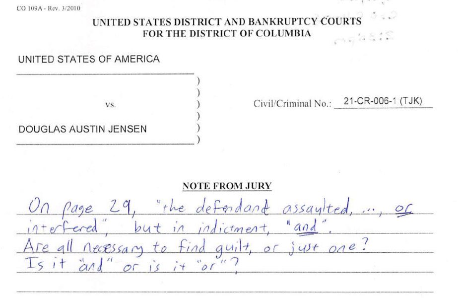 mikegordon33's tweet photo. I am a career federal prosecutor and I will never understand why DOJ insists we charge in the conjunctive (“and”) when the statute is written in the disjunctive (“or”) and all we have to prove is one—not all—of the options. It always confuses jurors! https://t.co/r3qdw03q1e