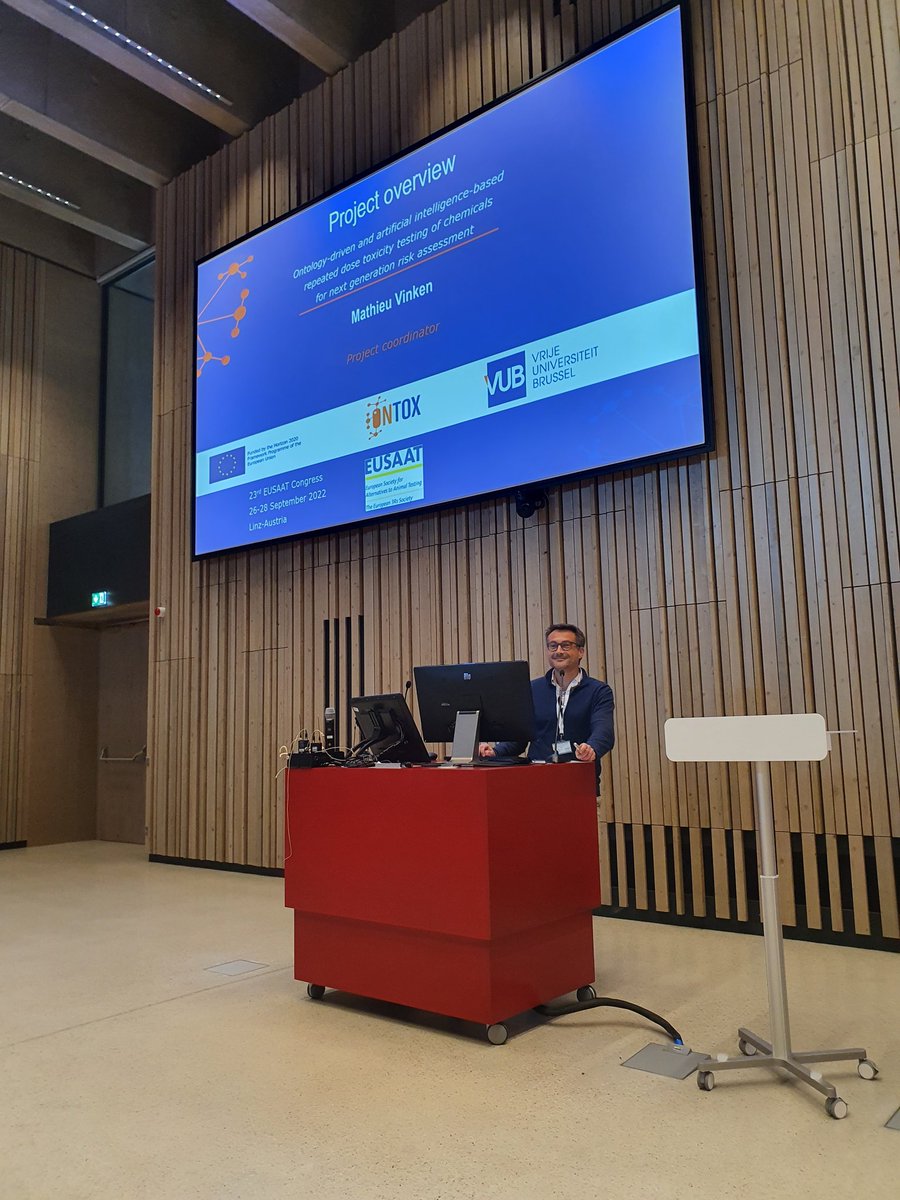 SandraCoecke's tweet photo. At #EUSAAT2022 @ONTOX_EUproject Mathieu Vinken shows how by embracing #NAMs #insilico #invitro for #liver #kidney #brain & #ArtificialIntelligence #AI as #cornerstone to enable #Transparent #FAIR #BigData collection & #hazard #indentification for #ScienceUpFirst
@EUScienceInnov https://t.co/SLeo5rUx3r