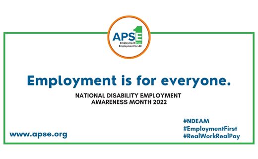 CaliforniaAPSE's tweet photo. #NDEAM #EmploymentFirst #RealWorkRealPay #EverybodyWorks https://t.co/XklVUNtIYD