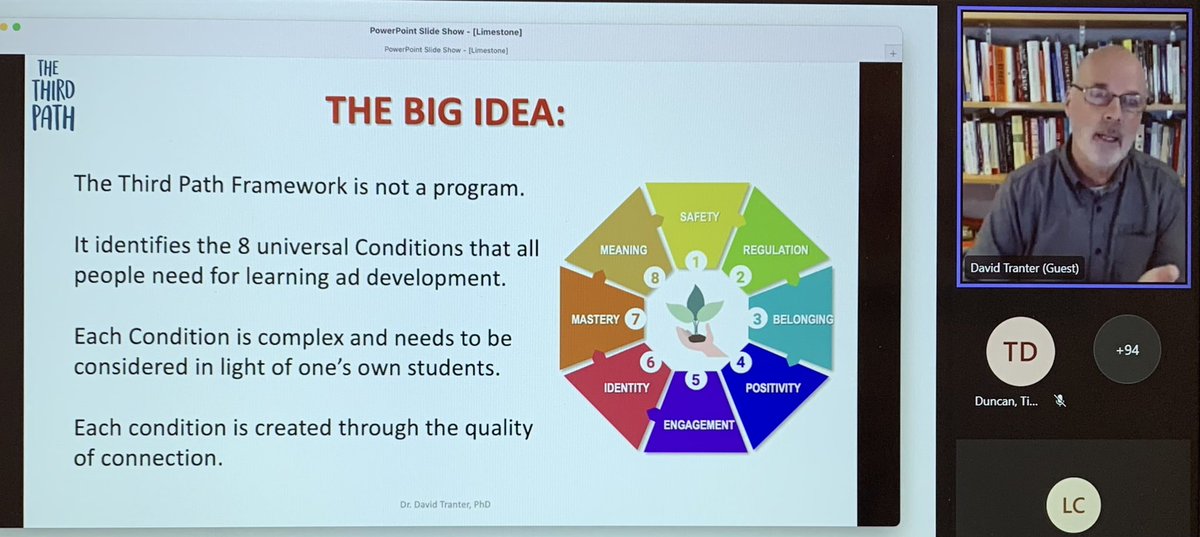 MentalHlth_LDSB's tweet photo. Thank you @DrDavidTranter for starting off @LimestoneDSB’s PA day with messaging about the importance of relationship building to enhance student learning and development. #TheThirdPath #LDSBWell https://t.co/hZehKeNcNf