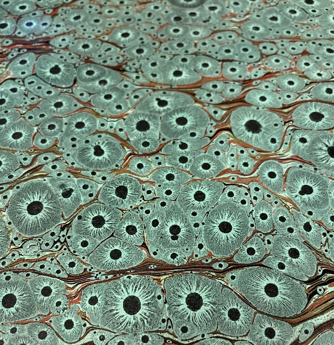 drewyhart's tweet image. The most beautiful #endpaper I've come across in a while - used in a volume containing equally beautiful manuscript notes and illustrations by Nikolaus Joseph Jacquin (1727-1817) #marbledpaper #bookbinding #specialcollections