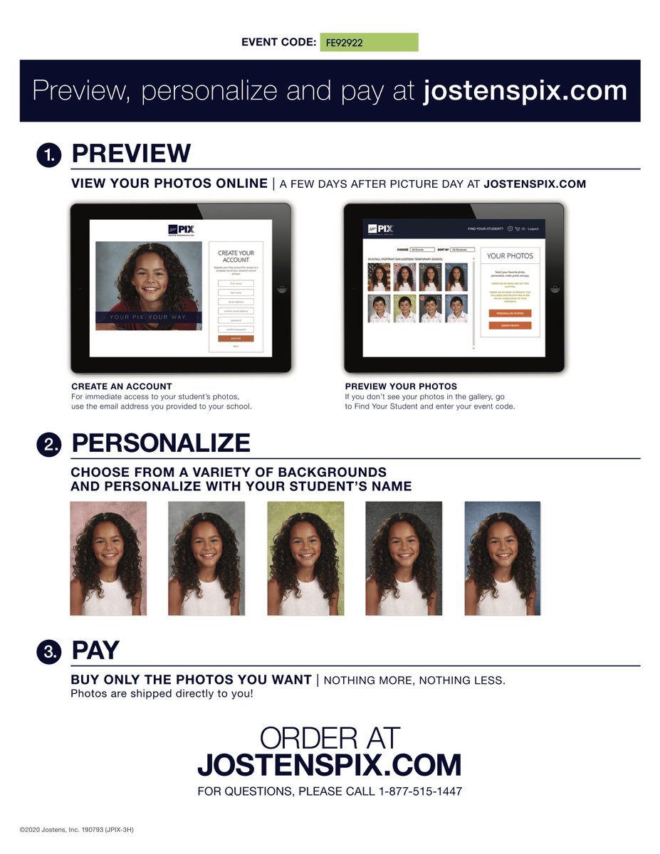 PrincipalSHHS's tweet photo. School Picture Day has been rescheduled for Thursday, Oct 20th. Students will get their photos taken during their English classes. Retakes will be held Tuesday, Nov 15. All orders are done online through the JPIX website, no payment or orders are due day of. See form attached. https://t.co/8b84tahiWd