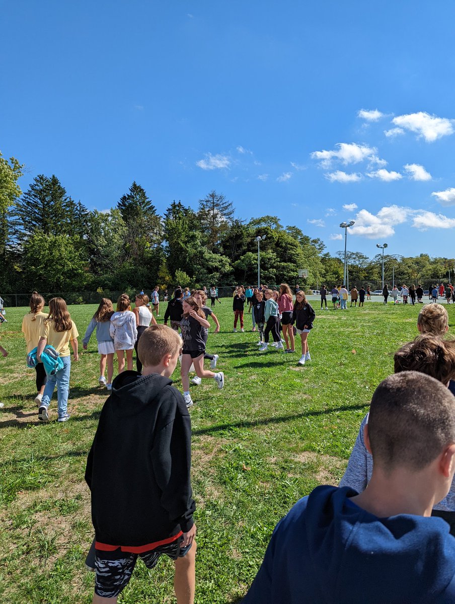 First day of going outside after lunch!