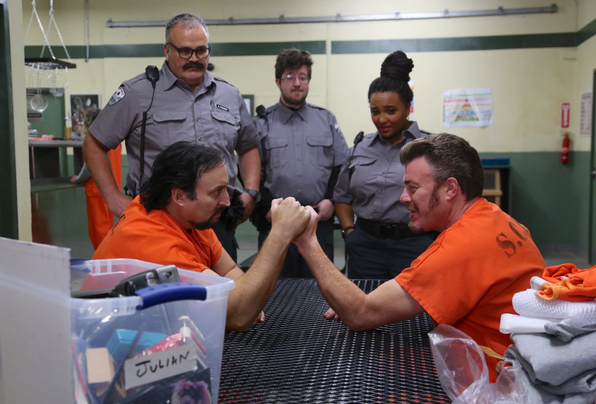 trailerparkboys's tweet photo. Who's gonna win? ๐ช #TPBJail https://t.co/ktMnjRY6JM