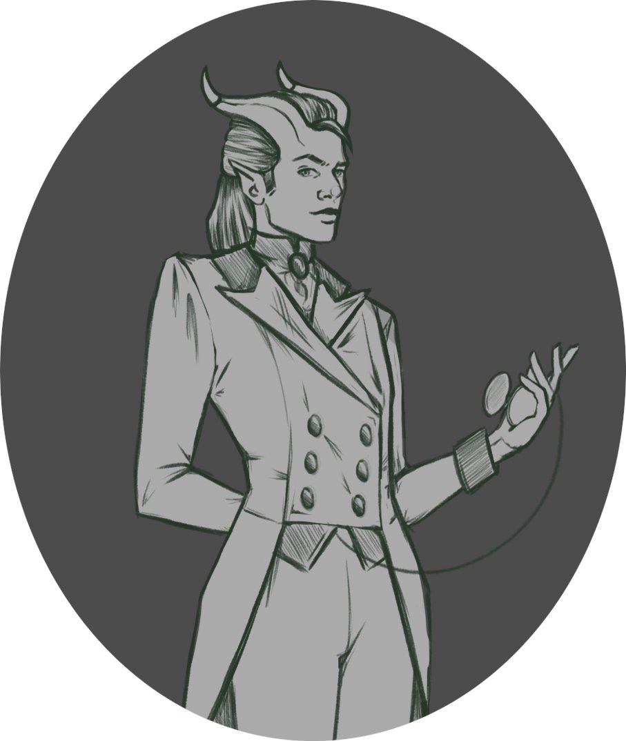 ScaryWombat's tweet photo. Sexy Tiefling Man is also available in Line Work https://t.co/PwVKMXbRBt