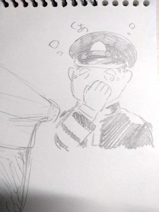 スケブのすみっこにかわいいおじさん添えがち 