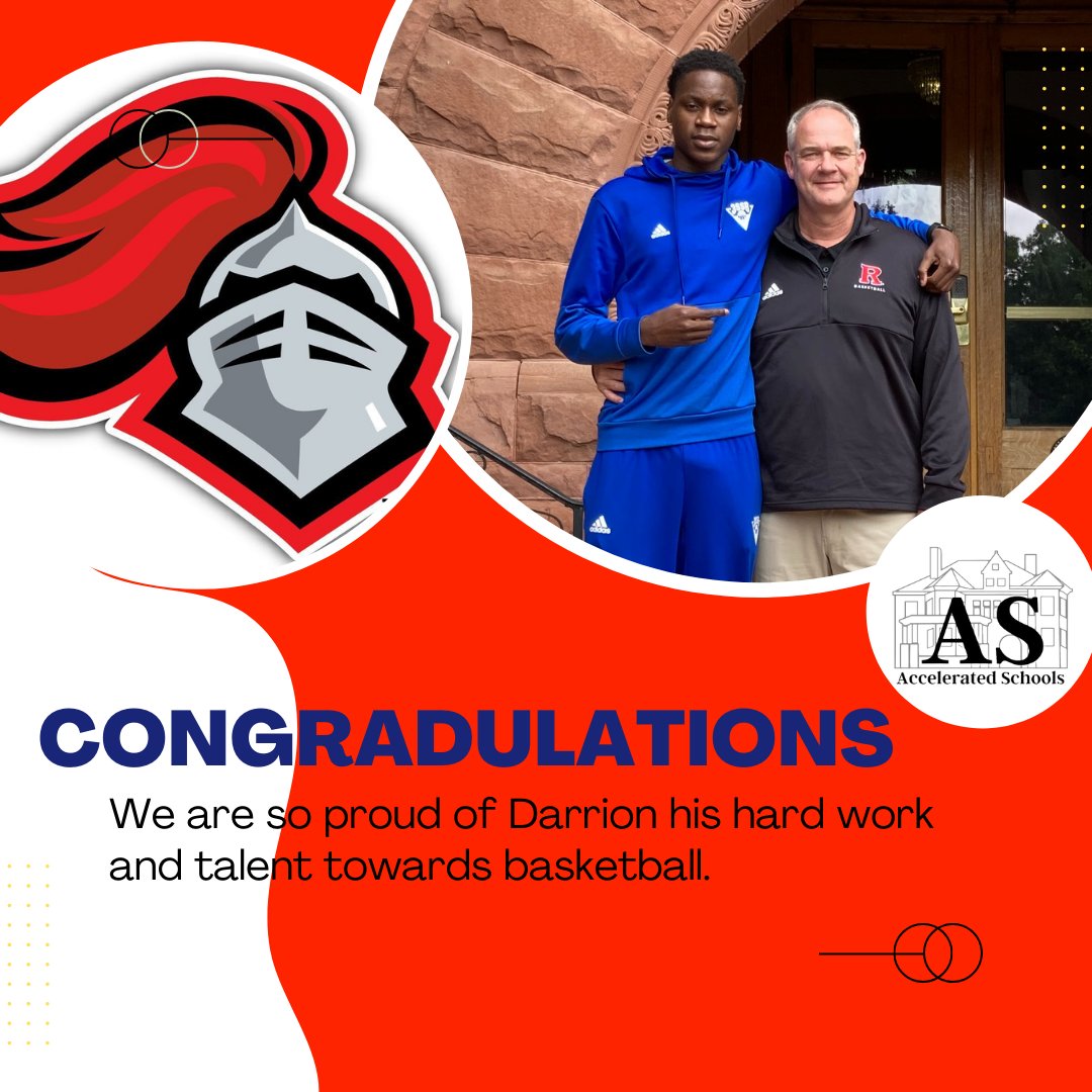 Accelerated Schools (@acceleratedway) on Twitter photo Accelerated Schools is proud of Darrion's hard work and talent in receiving a scholarship to <a href="/RutgersU/">Rutgers University</a>
#Hardwork #education #Congratulations Accelerated Schools is proud of Darrion's hard work and talent in receiving a scholarship to <a href="/RutgersU/">Rutgers University</a>
#Hardwork #education #Congratulations