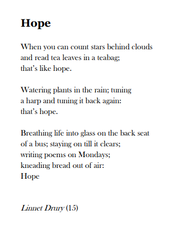 KateClanchy1's tweet photo. 'writing poems on Mondays, kneading bread out of air..
Hope. '  Pass  it on. https://t.co/FpRZmwqp6P