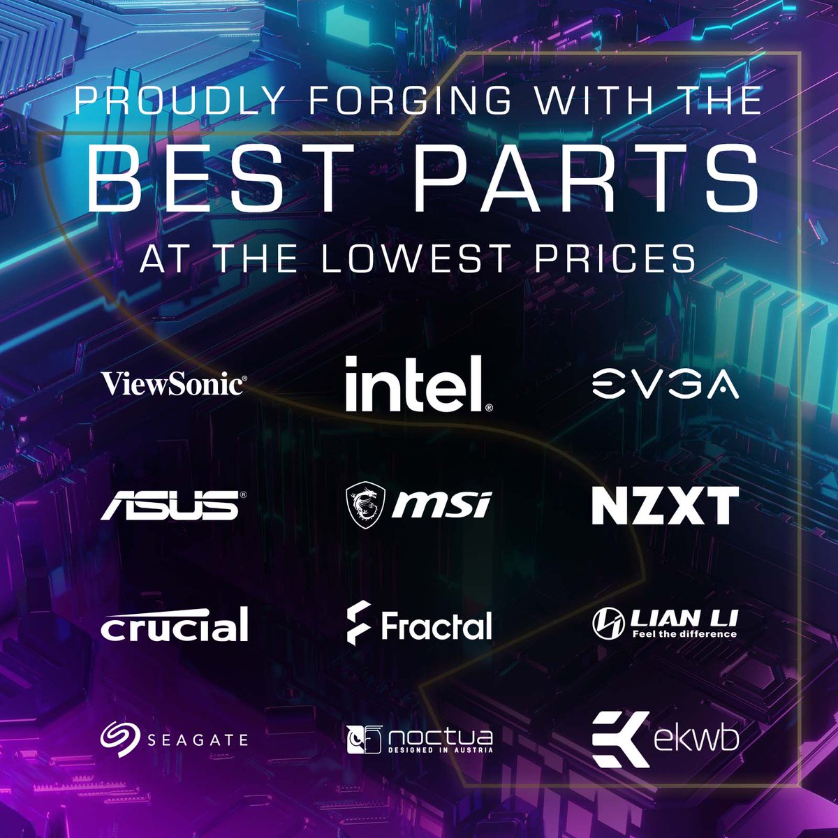 ForgedPCs's tweet photo. We're thankful to be working with some of the best companies around! #forgedpcs https://t.co/Kl2KewUHxl