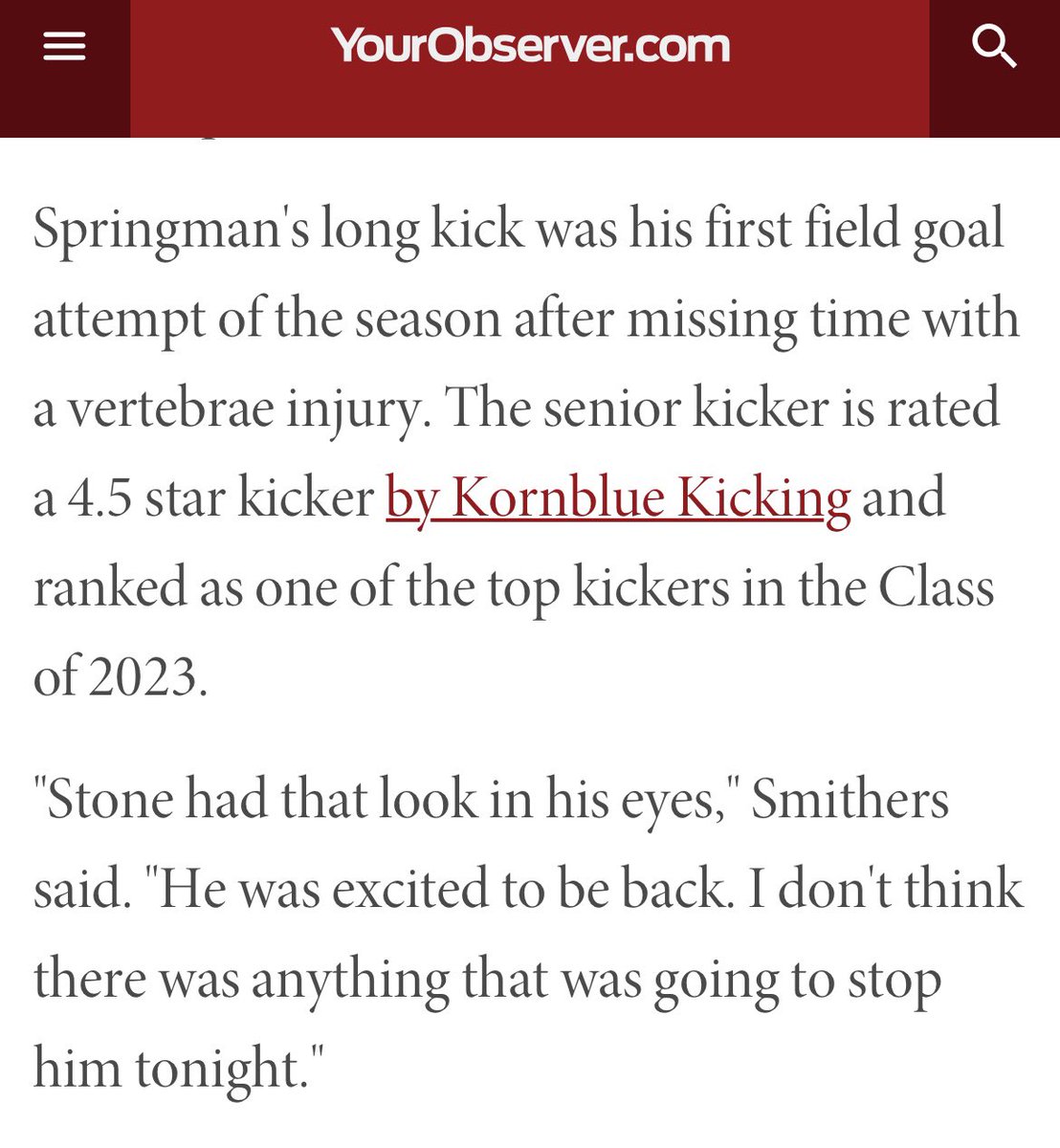 KornblueKicking's tweet photo. #𝐅𝐀𝐁𝟓𝟎 

Game Recap: https://t.co/GSt7oO9zvT @StoneSpringman https://t.co/UR283sXWgJ