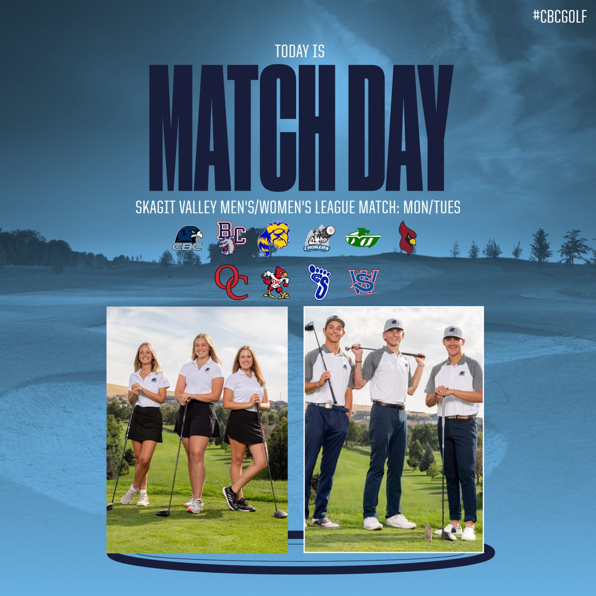 CBCAthletics's tweet photo. Golf travels to Skagit Valley for their first league match of the Fall season
#allin #cbcgolf https://t.co/mgcOQrG8Gl