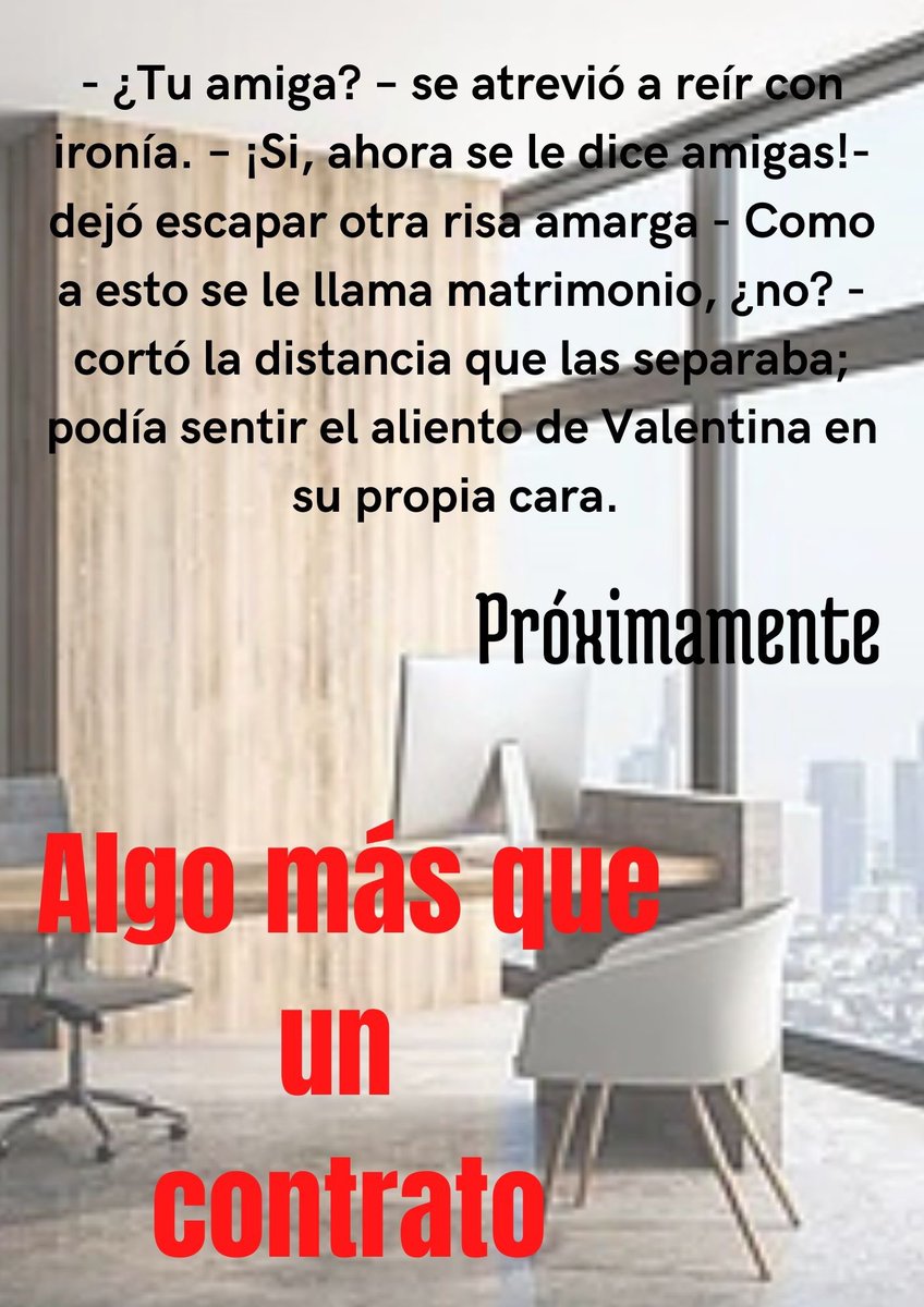 Daniell091617's tweet photo. #UnaNuevaHistoria #unnuevolibro #unanievapasion #dosmujeres #uncontrato #unmatrimonio 👇👇👇👇👇
Pronto una nueva historia https://t.co/xbnUJZIY44