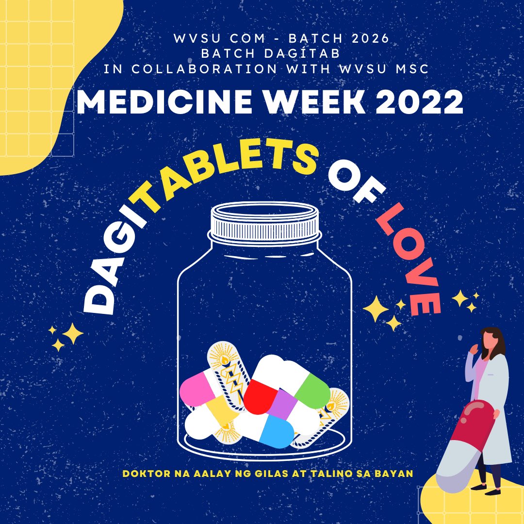 dagitab_2026's tweet photo. In collaboration with @WvsuMsc 
Medicine Week 2022 
SILAKBO

DagiTABLETS of Love ❤️

Pass by the College of Medicine entrance and get one tablet to make your day a little brighter.

With love,
Batch DAGÍTAB 🤟⚡️

#WVSUMedicineWeek2022
#DAGÍTAB2026
#GetElectrified ⚡
#120strong 🤟🏻 https://t.co/m0IYcvKpdy