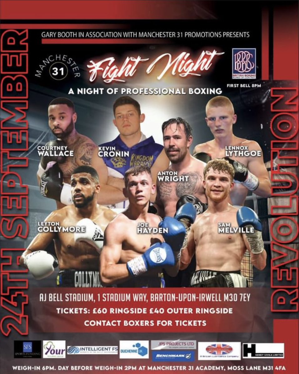 FULL FIGHT FOOTAGE 🎥 FROM @gary_snr M31 Promotions show from the AJ Bell Stadium is now live on our YouTube channel Link 👇👇 youtube.com/c/britishboxers
