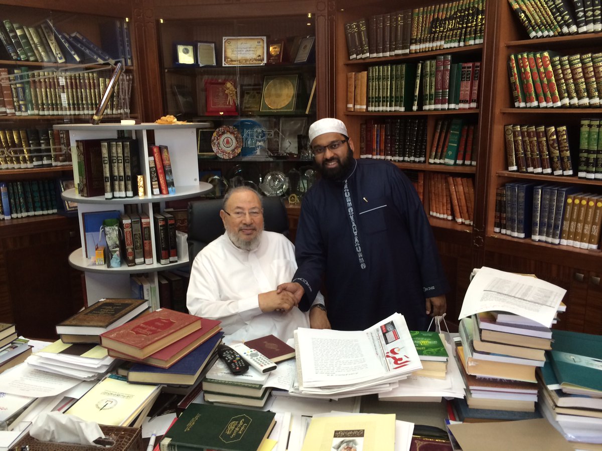 To Allah we belong and to Him we shall return.

The Allāmah, Shaykh Dr. Yusuf al-Qardawi, has returned to his Lord. 

May Allah forgive his sins, exalt his ranks, accept his good deeds, and preserve his legacy as a means of blessings for him and benefit for all of us!