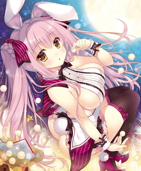 今アイコンにしているお月見うさぎちゃん🌕🐰
#オリジナル 