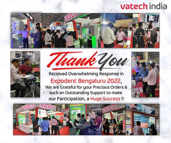 VatechIndia's tweet photo. What an Event it was..!!
Received Overwhelming Response in Expodent Bengaluru 2022.
We are Grateful for your Precious Orders and Outstanding Support to make our Participation a Huge Success. 
Thank you !!
#Vatech #Expodent #bengaluru #AmazingResponse #Grateful https://t.co/ZV9u7PzCXR