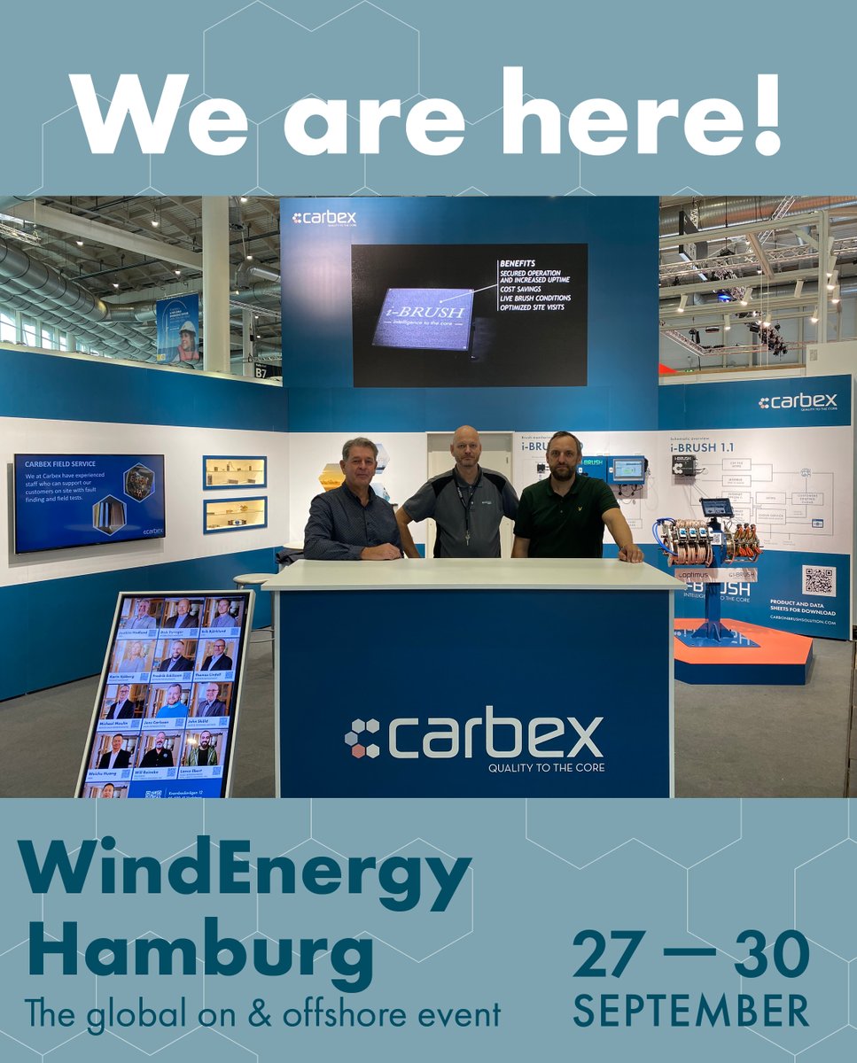 We are here! 

In 20 hours, the gates to the WindEnergy Hamburg event will open! We look forward to meeting you. Find us at stand B6.417 👋🏼