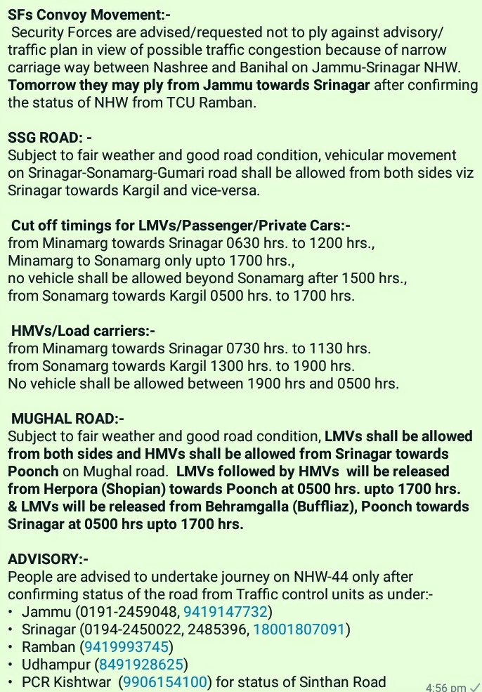 Traffic_hqrs's tweet photo. Traffic plan for 27-09-2022 @JmuKmrPolice https://t.co/kDMPH5RVB9