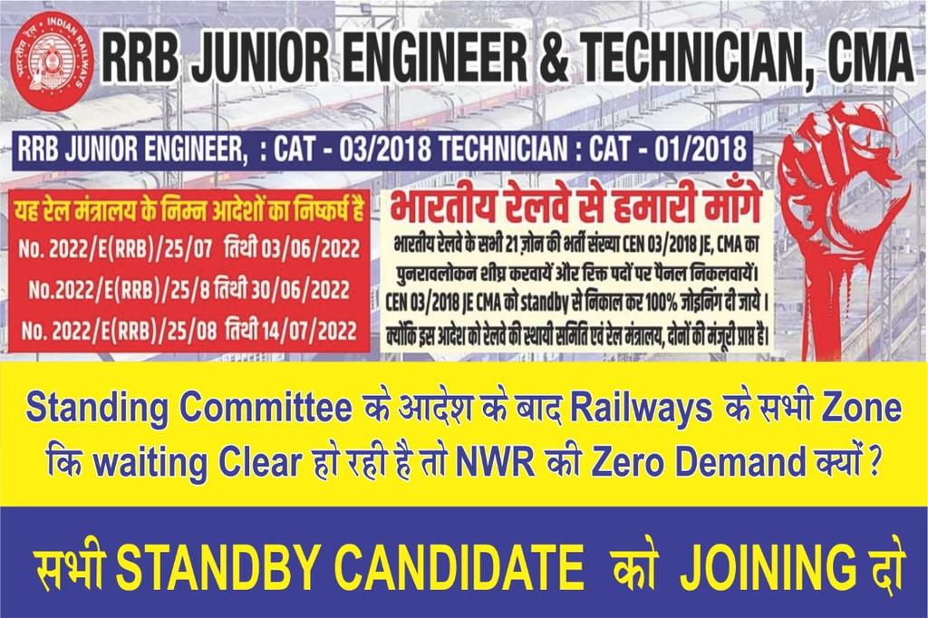 Do Justice for RRB Siliguri JE Waiting Candidates... #RAILWAY_CLEAR_ALL_WAITING @RailNf @RailMinIndia @AshwiniVaishnaw @drm_kir @drm_apdj @manojkjhadu