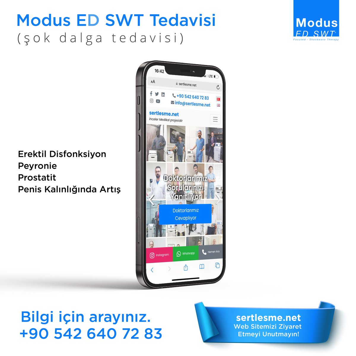 Erektil Disfonksiyon (İktidarsızlık)
Peyronie (Penis Eğriliği)
👉👉 sertlesme.net/tr/

 bizimle iletişime geçin:
🌐 sertlesme.net
☎️ +905426407283

#ED #ErectileDysfunction #sertlesmesorunu #eswt #eswttedavisi #shockwavetherapy #iktidarsızlık