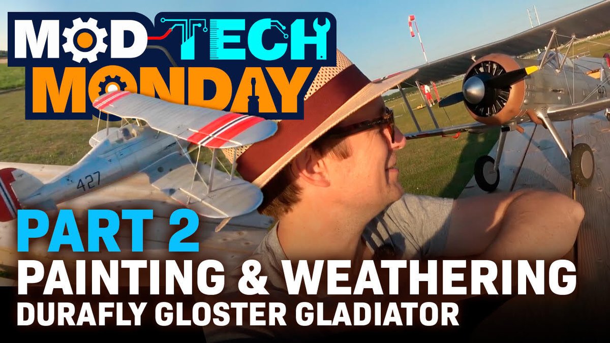 HobbyKingLive's tweet image. In this week&apos;s Mod Tech Monday, Stuart is here to maiden the &quot;Norweigian&quot; repaint of the Durafly (PNF) Gloster Gladiator Mk1 Biplane Fighter. Check it out: bit.ly/3Bqe912 #hobbyking #rctutorial #durafly #gladiator
