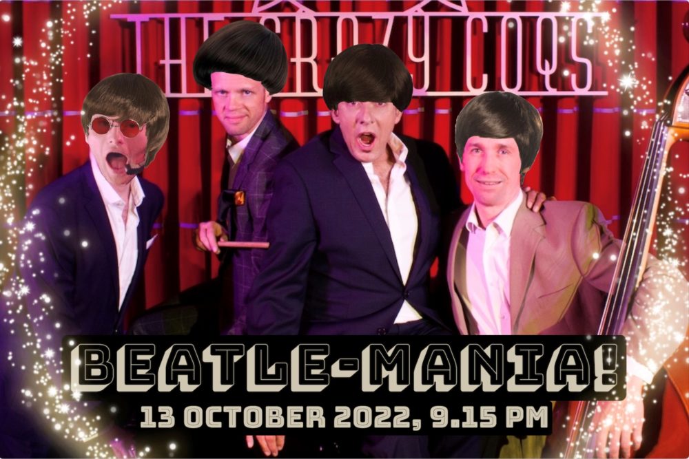 CrazyCoqs's tweet photo. 🎵 Come Together, right now...

Well, on 13 October actually for Beatle-Mania at @HaroldSanditen's Open Mic Night! And expect classic songs you know and love by The Beatles: https://t.co/kjDNHribAa https://t.co/xfFbLZjWb7