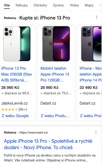 milosjedlinsky's tweet photo. Google začal v Česku zobrazovat cenu dopravy přímo u Shopping Ads. Doporučuji proto zkontrolovat, jestli posíláte správnou a ideálně nejlevnější dopravu. https://t.co/JtN1415wf3