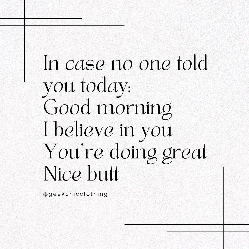 In case no one told you today: 
Good morning
I believe in you
You’re doing great
Nice butt! 😉
.
Hope you have a beautiful Monday and start to your week, my friends.
.
.
.
#everydaystyle #wiwn #stylishmom #fashionover40 #styleover40 #fashiaddict #thef… instagr.am/p/Ci97U2QOxt1/