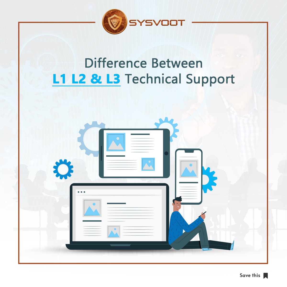 sysvoot's tweet photo. Difference Between L1 L2 & L3 Technical Support
We shall be talking in detail about 3 levels of technical support
https://t.co/DxPL9vkk7C
#ITmanaged #technicalsupport #technical #support #application #customer #B2B #Sysvoot #WWERaw #AsiaCupT20 #AsiaCup2022 #IPL2023 #LumpyVirus https://t.co/9DLwKoLno1