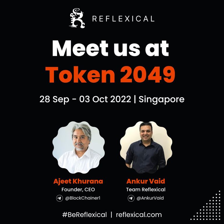 shauryauniverse's tweet photo. @reflexical will be at @token2049 !

Meet @AjeetK Sir and @SkyleoGlobal in Singapore !

#TOKEN2049 #BeReflexical #Blockchain #Crypto #Web3 https://t.co/aU5oQ9aIQ0