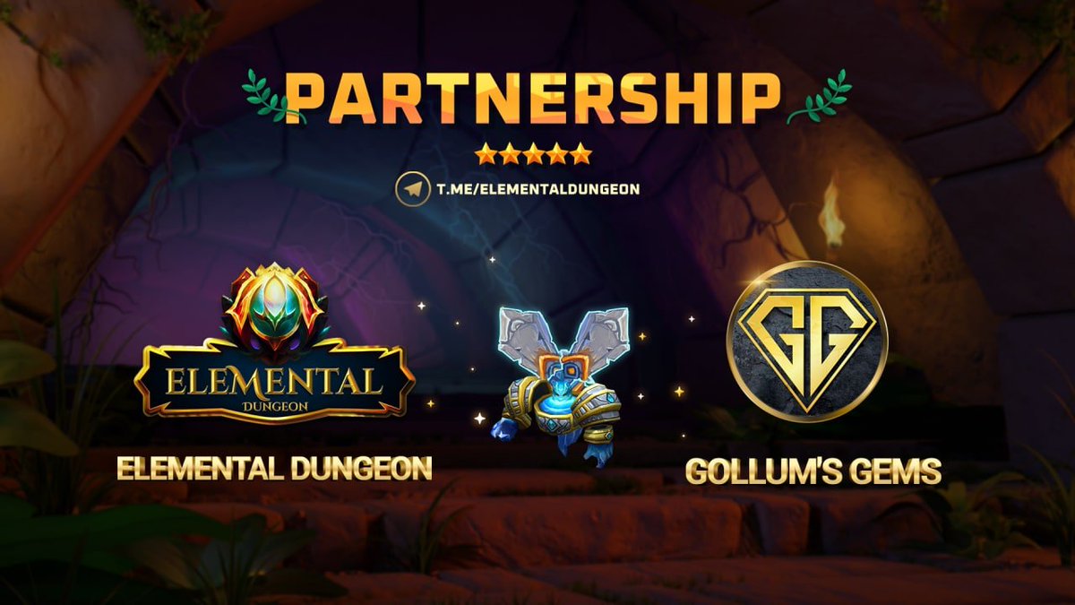 📣COVERAGE

🔥Project Elemental Dungeon is featured on Gollum's Gems

⚡️Gollum's Gems is one of our strategic partners. Their calls always yield positive results for the project itself as well as for the investors..
📌See more: 
t.me/GollumsGemsRev…
x.com/GollumsGems/st…