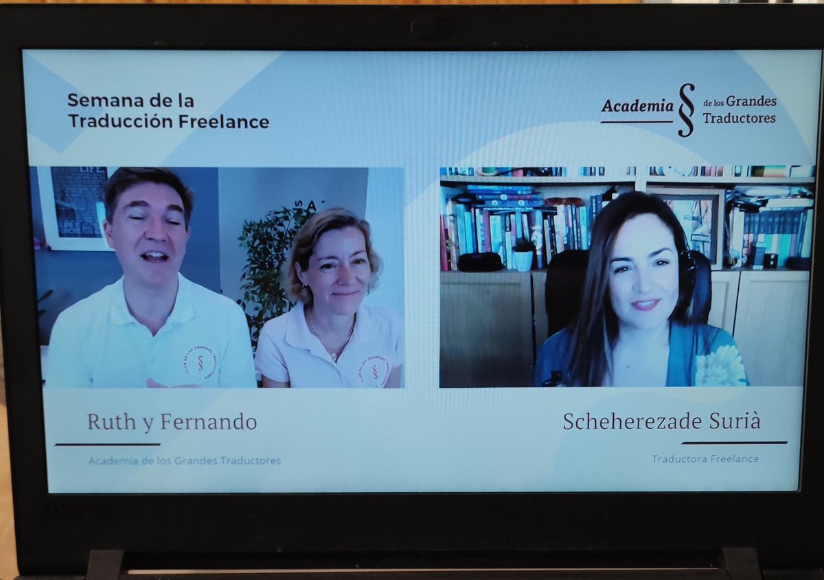 sarangtrad's tweet photo. Acabando la mañana escuchando a @Scheherezade_SL en la #SemanaDeLaTraducciónFreelance de la mano de @traduccionjurid 🤩🙌🏼 https://t.co/eOBSDXzGMu