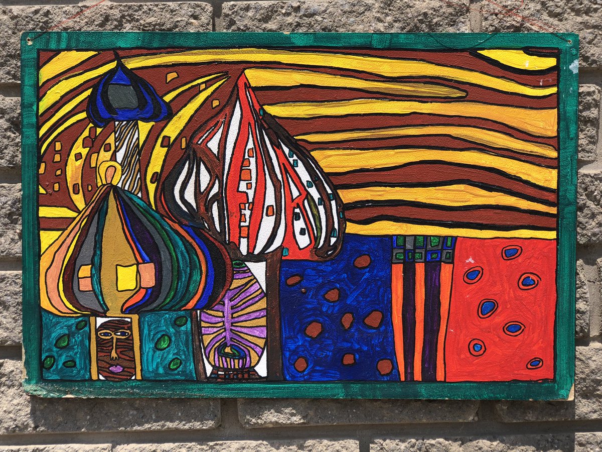 amar_brandt's tweet photo. A piece that I created 7 Years Ago… as you can see from the rough edges.

Just a little spin on some of @f_hundertwasser work https://t.co/AG38QzD5i5