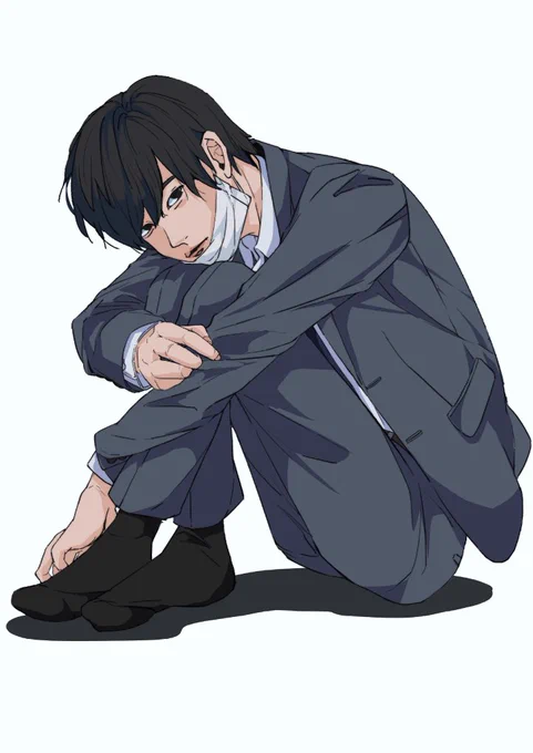 #自創作男子イラストフェス01制服、作業着、スーツを着た男の子たち描く人です~~~妄想強めです~~~(?) 