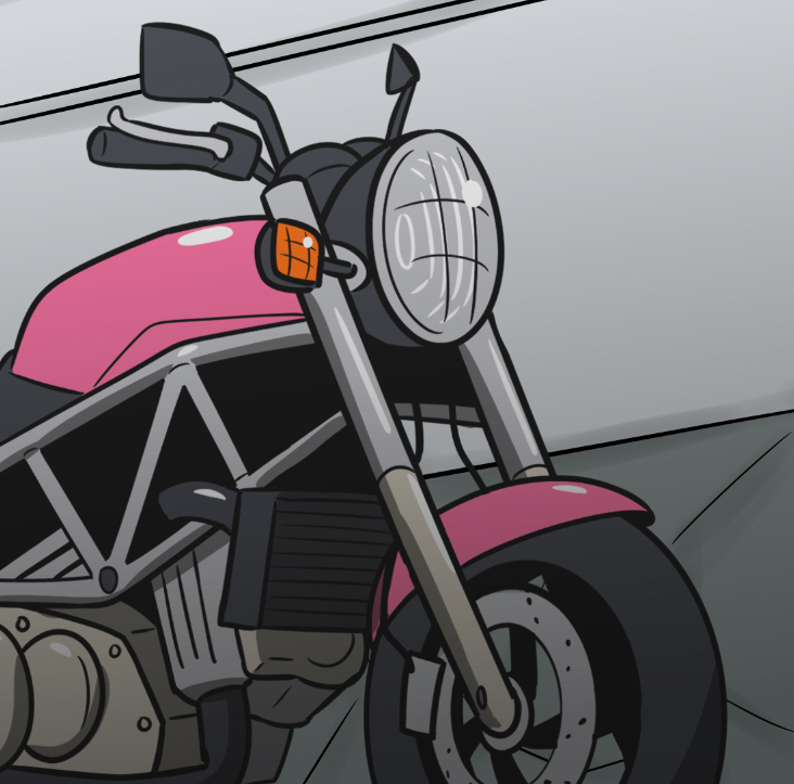 「バイクがいい感じに描けた 」|YBのりおのイラスト