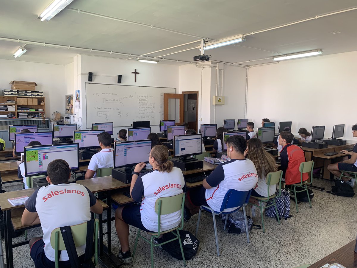 Programando en CODE con los alumnos de primero