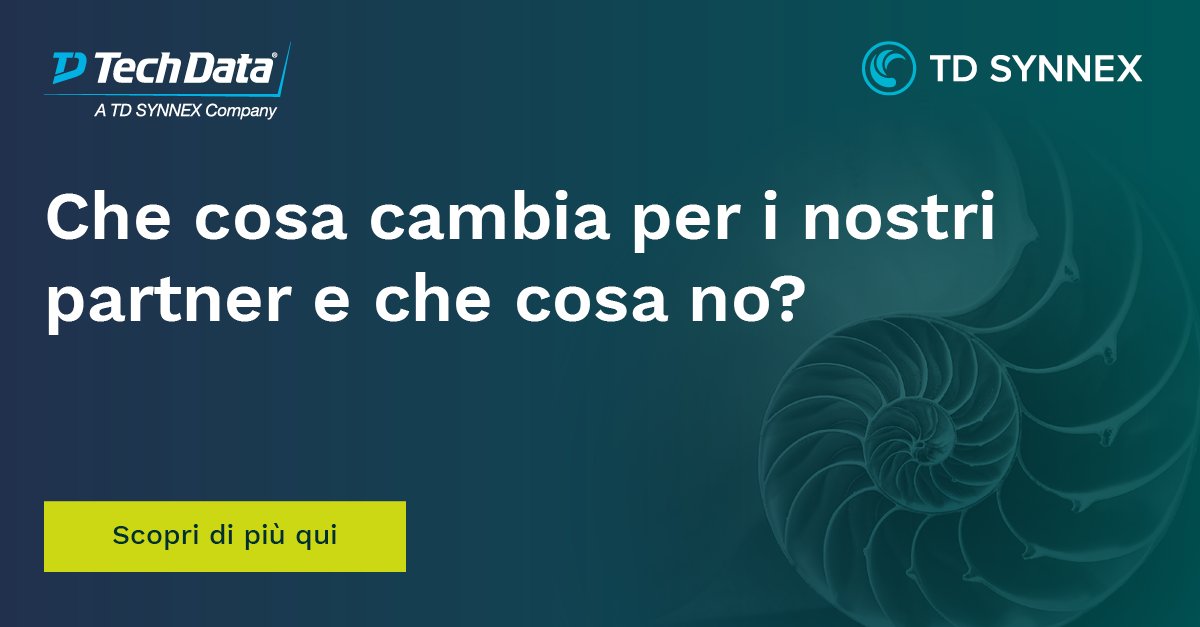TechDataItalia's tweet image. In seguito al rebranding in TD SYNNEX, cosa cambia per i nostri partner e cosa no? Consultate la nostra pagina delle FAQ per saperne di più 👉 ms.spr.ly/6011jN5uT