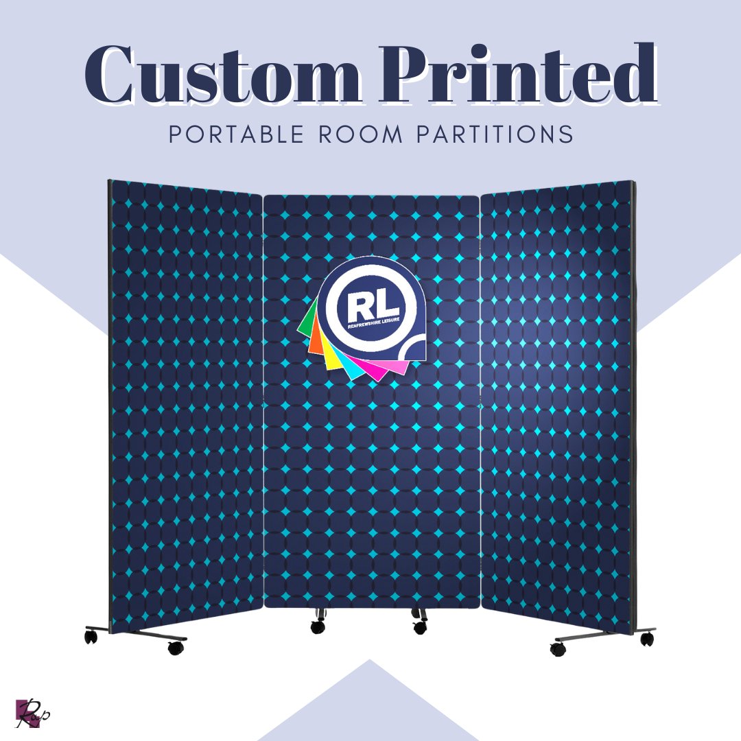 The benefits of the Flexi-Screen is the ability to add any colour, logo or image to each panel.
#customise #portabledividers #roomdividers #printedscreens #portableroomdividers #officedesign