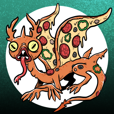 ピザ・ドラゴンを描きました。 