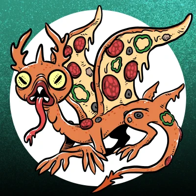 ピザ・ドラゴンを描きました。 