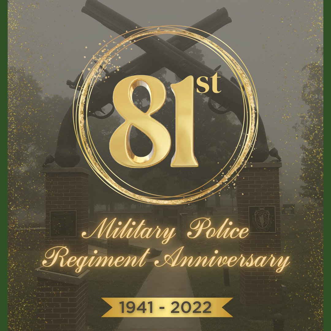 MPRAONLINE's tweet photo. Today we celebrate the Military Police Regiment's 81st Anniversary. We honor all who have served as MPs, those currently serving, and their family members. Happy Anniversary to the very best Regiment in the U.S. Army!
#MPRA #MilitaryPolice #MP81stAnniversary #AssistProtectDefend https://t.co/60WBXCWtYc