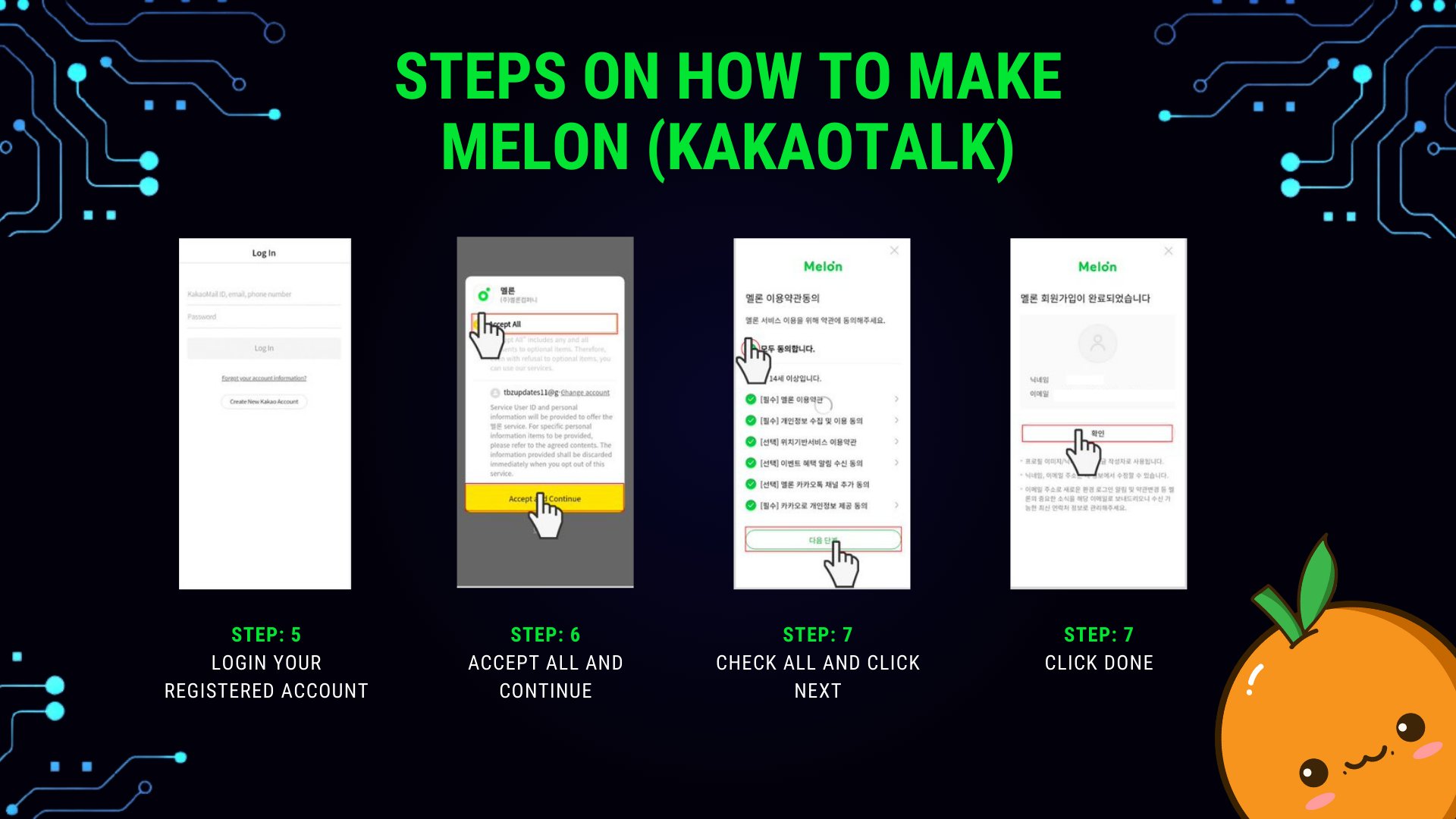 Ponkan Cult on Twitter "Steps on how to make melon using your phone